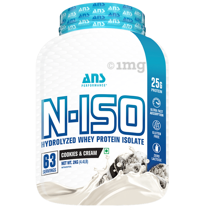 ANS Performance N-Iso Hydrolyzed Whey Protein Isolate Powder Cookies & Cream