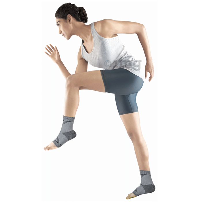 Vissco 2D Ankle Support, Stretchable Ankle Support for Injured Ankles, Arthritic Pain Medium