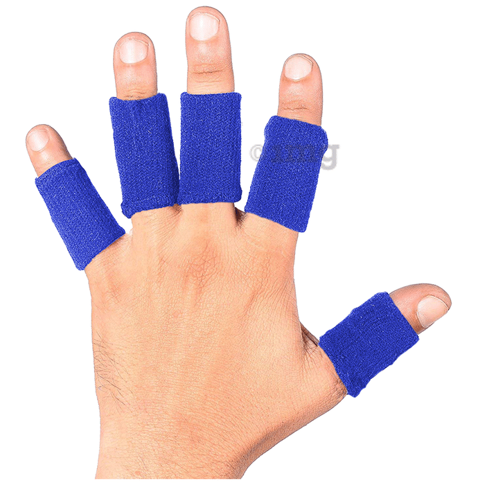 Joyfit Finger Sleeves for Support Blue