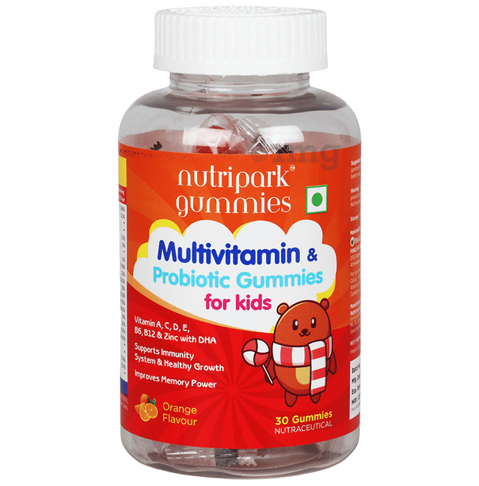 Nutripark Multivitamin & Probiotic Gummies for Kids Orange