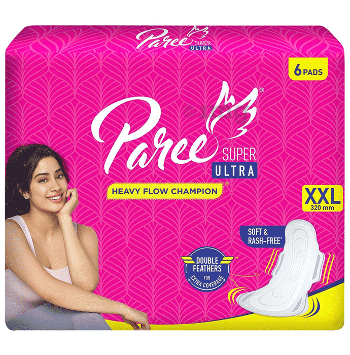 Paree Super Ultra Soft & Rash-Free Comfort Sanitary Pads XXL
