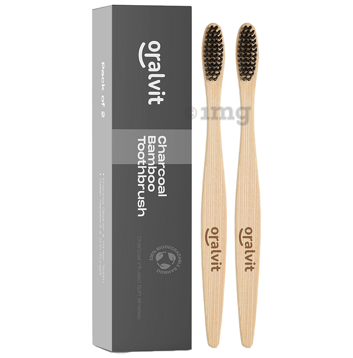 Oralvit Bamboo Charcoal Toothbrush