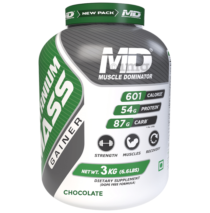 Muscle Dominator Titanium Mass Gainer Powder Chocolate