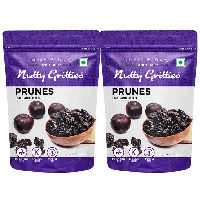 Nutty Gritties California Pitted Prunes (200gm Each)