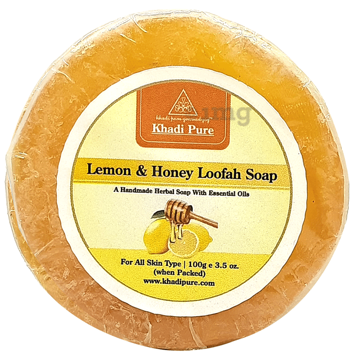 Khadi Pure Honey & Lemon Loofah Soap