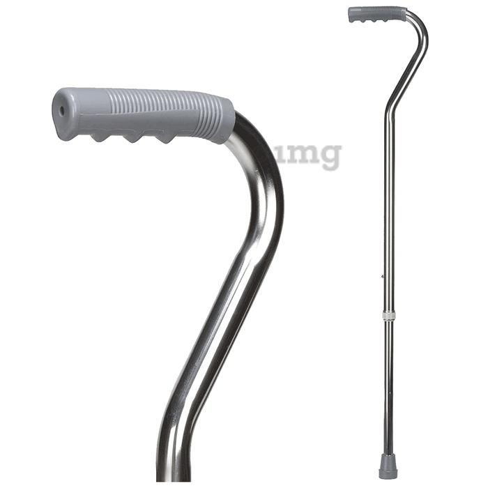 Entros KL928 Adjustable Aluminium Single Leg Walking Stick Silver