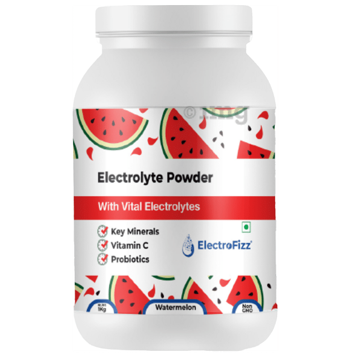 Electrofizz Electrolyte with Vitamin C & Probiotics | Flavour Powder Watermelon