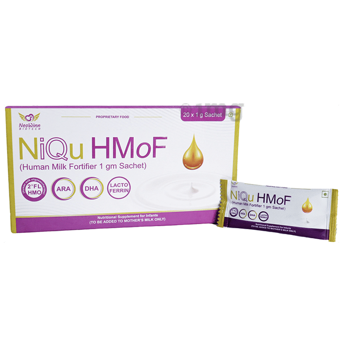 NiQu HMoF Human Milk Fortifier 1gm Sachet (20 Each)