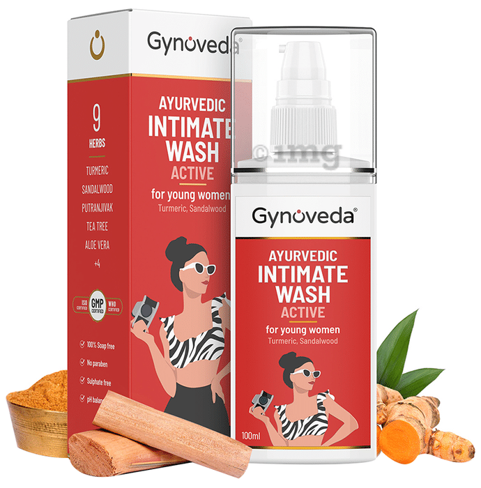 Gynoveda Ayurvedic Intimate Wash Active for Young Women