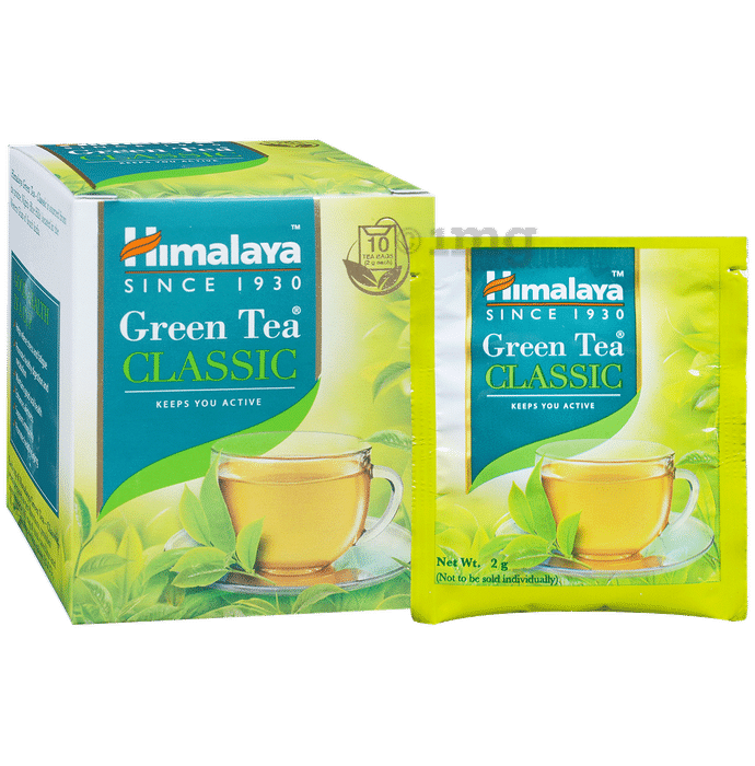 Himalaya Wellness Green Tea for Body Detoxification & Antioxidant Support | Sachet Classic