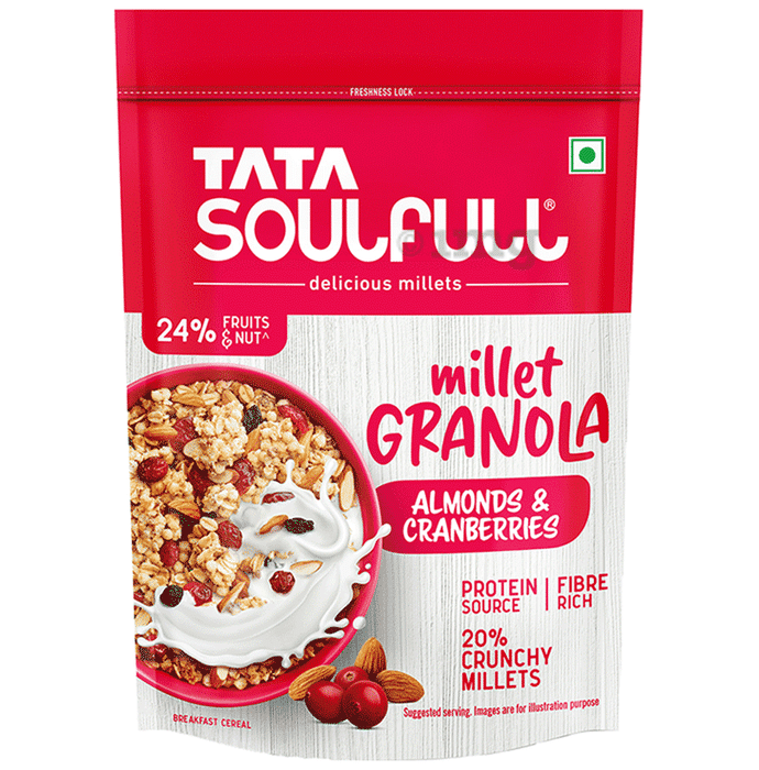 Tata Soulfull Delicious Millet Granola Almonds and Cranberries