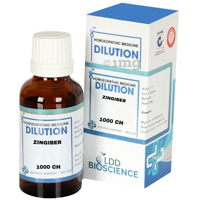 LDD Bioscience Zingiber Dilution 1000 CH