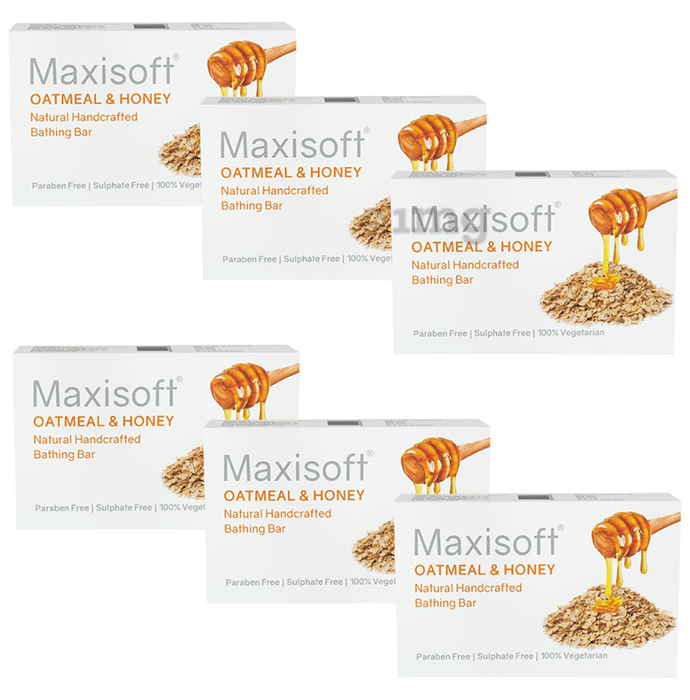 Maxisoft Oatmeal & Honey Bathing Bar (75gm Each)