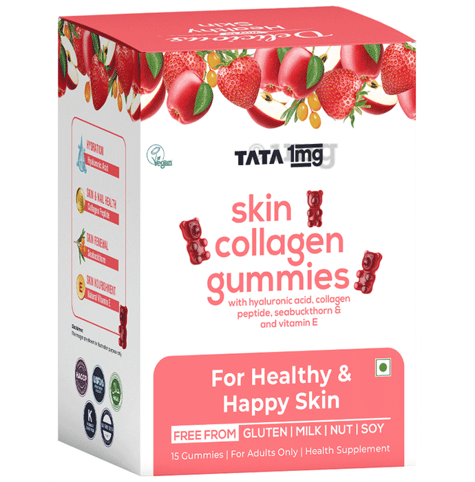 Tata 1mg Skin Glow Gummies (Collagen)