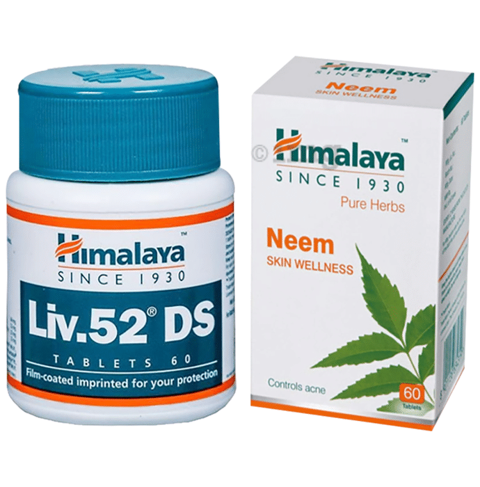 Himalaya Combo Pack of Liv. 52 DS Tablet (60) & Neem Tablet (60)