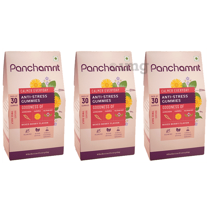 Panchamrit Anti-Stress Gummies (30 Each) Mixed Berry