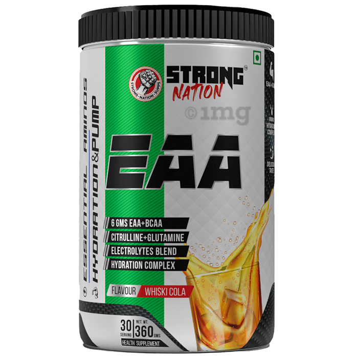 Strong Nation EAA Essential Aminos Hydration & Pump Powder Whiski Cola