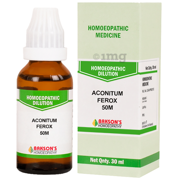 Bakson's Homeopathy Aconitum Ferox Dilution 50M