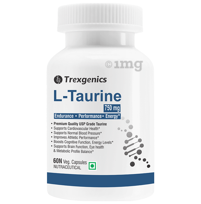 Trexgenics L-Taurine 750mg Veg Capsule