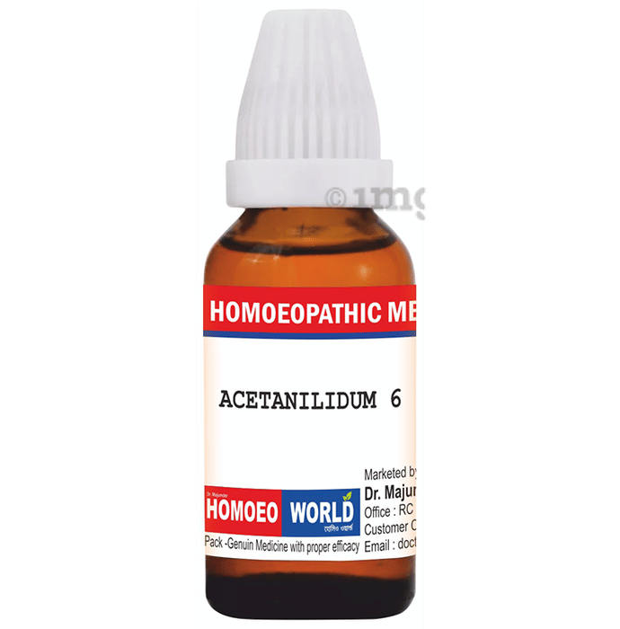 Dr. Majumder Homeo World Acetanilidum Dilution (30ml Each) 6 CH