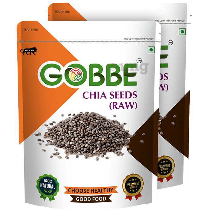 Gobbe Raw Chia Seeds (200gm Each)