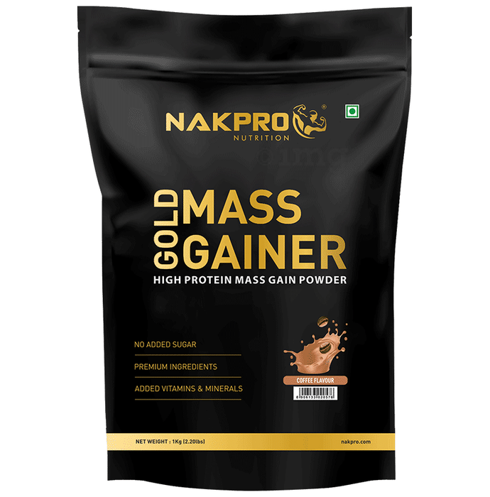 Nakpro Nutrition Gold Mass Gainer Powder Coffee