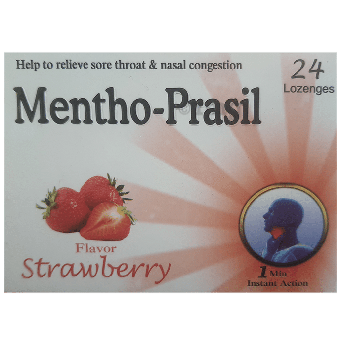 Prason Foods Mentho-Prasil Lozenges Strawberry