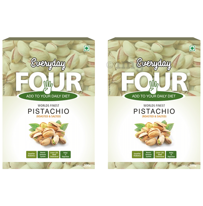 Everyday Four Pistachio (200gm Each) Roasted & Salted