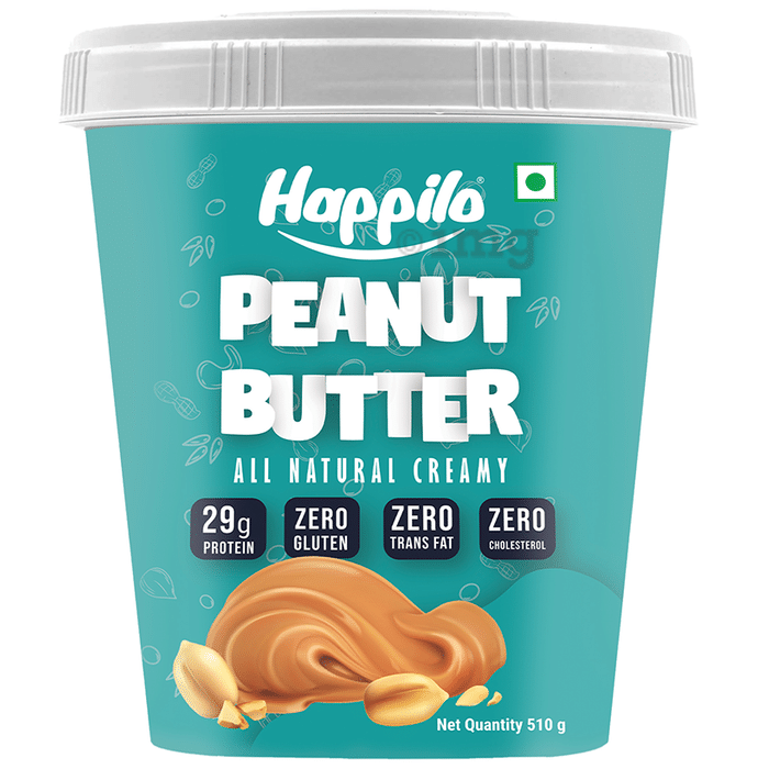 Happilo All Natural Unsweetened Peanut Butter