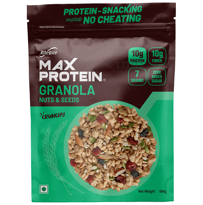 RiteBite Max Protein Granola Crunchy Nuts & Seeds