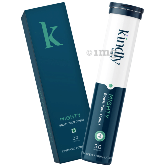 Kindly Health Mighty Boost | With L Arginine & Coenzyme Q10 for Men's Reproductive Health & Energy | Capsule