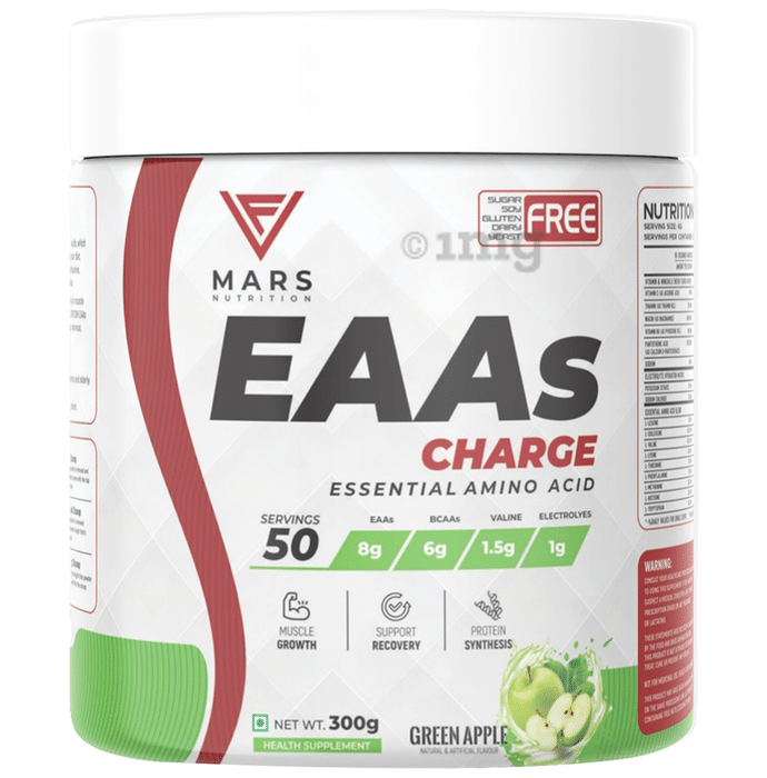 Mars Nutrition EAAs Charge Essential Amino Acid Green Apple