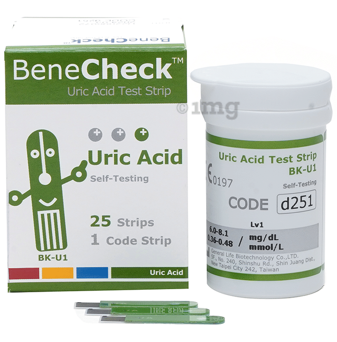 Accurex BeneCheck Uric Acid Test Strip
