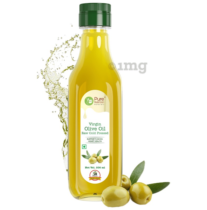 Pure Nutrition Raw Cold Pressed Virgin Olive Oil | Supports Skin & Heart Health