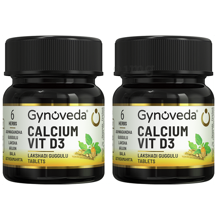 Gynoveda Calcium Vit D3 Lakshadi Guggulu Tablet (60 Each)