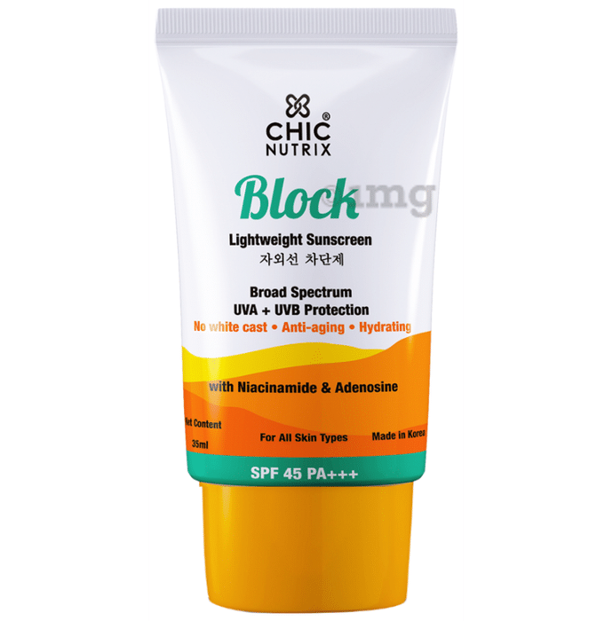 Chicnutrix Block Lightweight Sunscreen SPF 45 PA+++