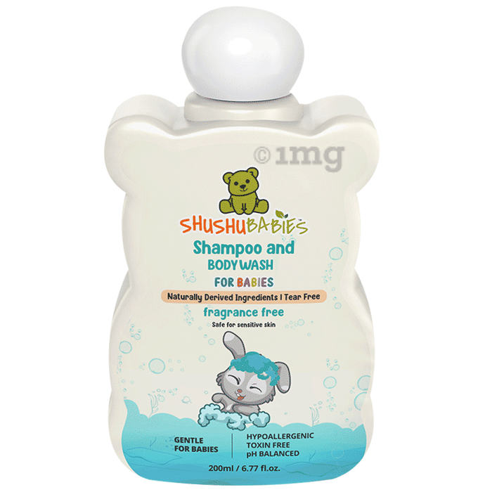 ShuShu Babies Shampoo and Body Wash for Babies Fragrance Free