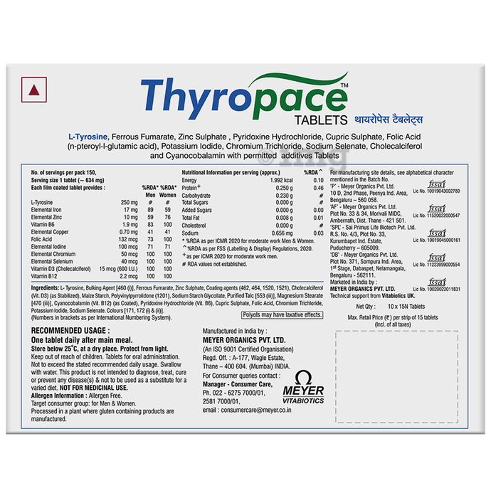 Thyropace Tablet Gluten Free