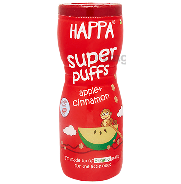 Happa Organic Super Puffs Apple + Cinnamon