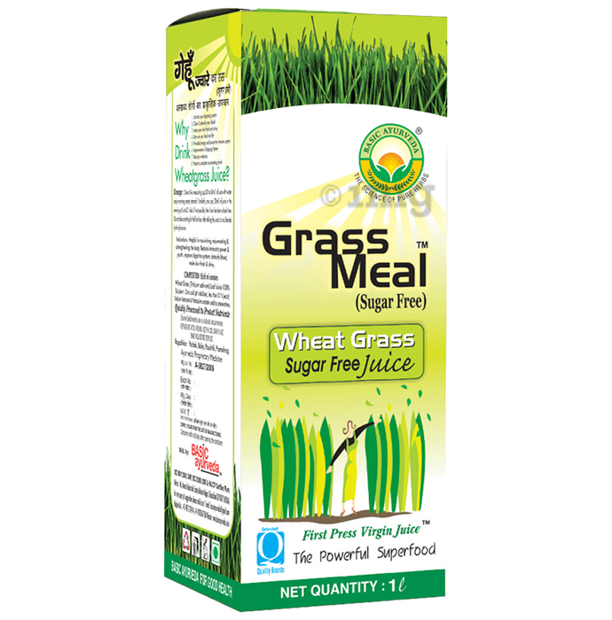 Basic Ayurveda Grass Meal Wheat Grass Juice Sugar Free