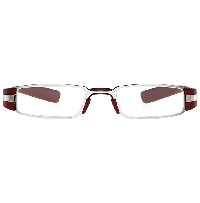 Klar Eye K 4011 Premium Reading Glasses for Men and Women Burgundy Optical Power +2.5