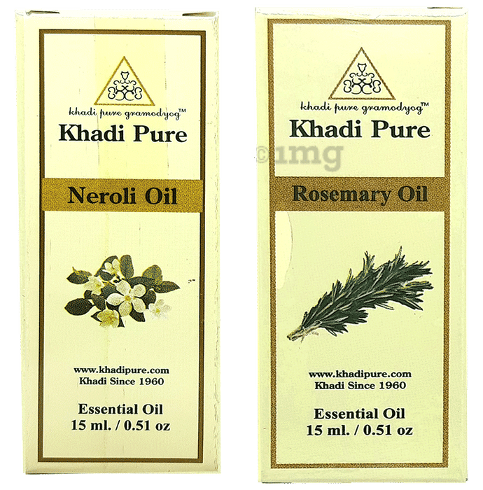 Khadi Pure Combo Neroli Oil & Rosemary Oil (15ml Each)