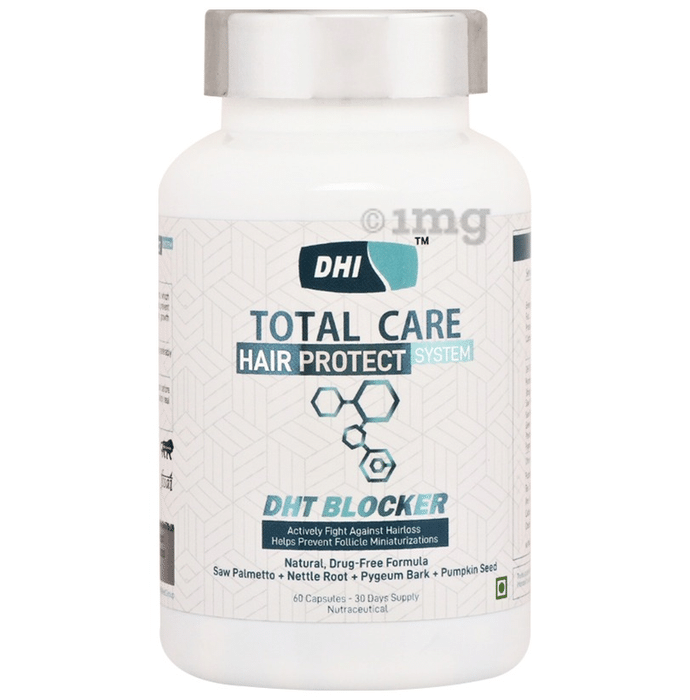 DHI DHT Blocker with Saw Palmetto & Pumpkin Seed | For Hair Fall Control | Capsule