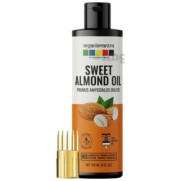 Organix Mantra Sweet Almond Oil (120ml Each) Buy box of 1 Bottle at best price in India 1mg