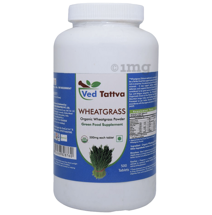 Ved Tattva Wheatgrass Organic Grass Tablet