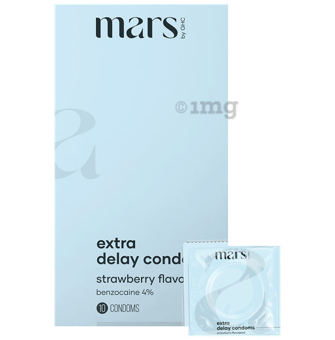 Mars Extra Delay Condoms Strawberry