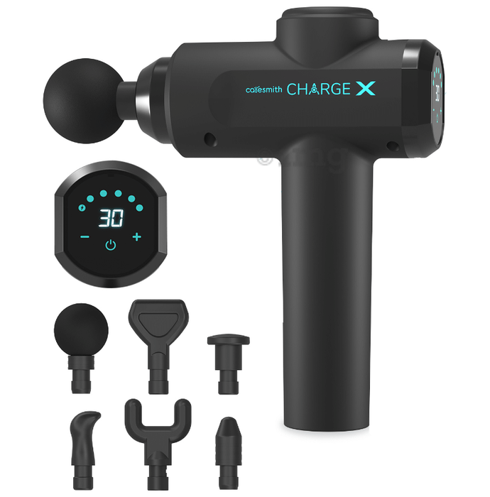 Caresmith Charge X Massage Gun with Touchscreen Display Black