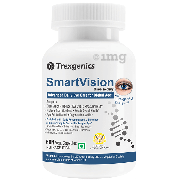 Trexgenics SmartVision Advanced Daily Eye Care Veg Capsule