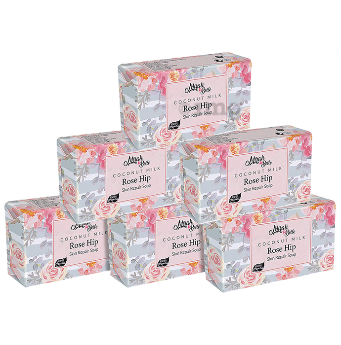 Mirah Belle Coconut Milk Soap (125gm Each) Rosehip