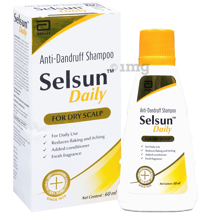 Selsun Daily Anti-Dandruff Shampoo with Added Conditioner for Dry Scalp & Hair Care | Sulphate & Paraben Free